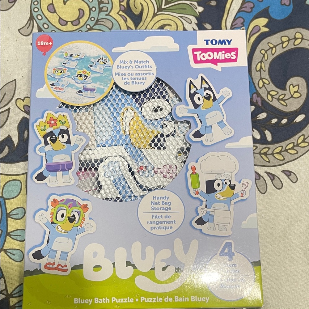Bluey Bath Puzzle - Multicolor